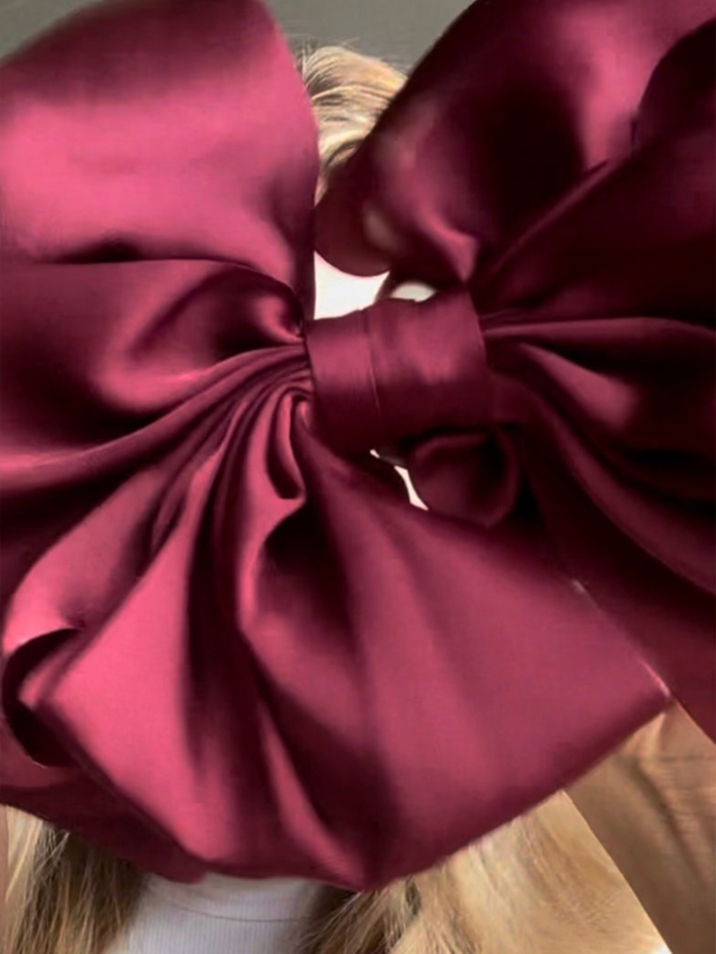 Maroon Hair Bow