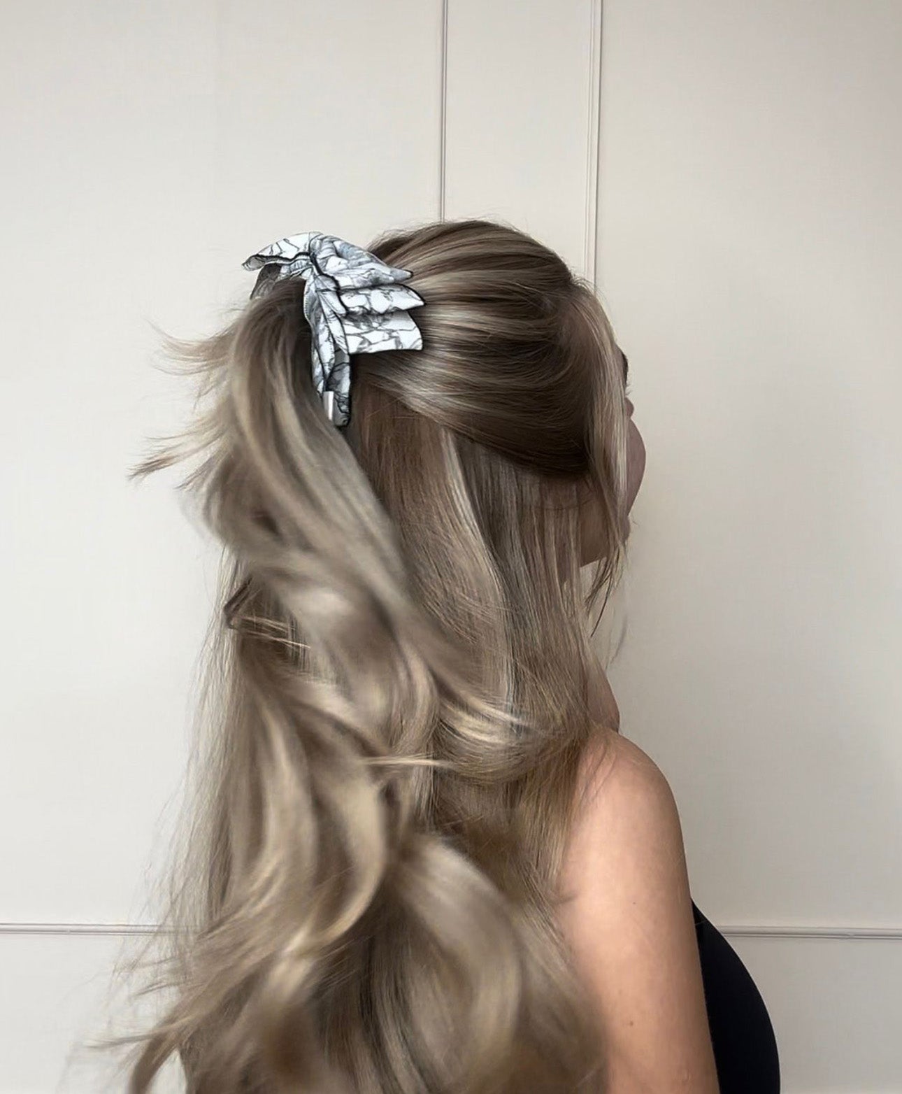 Patterned Bow Hair Clip