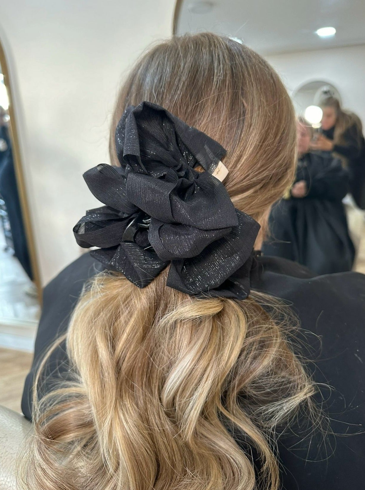 Shimmer Large Scrunch Claw Clip Duo
