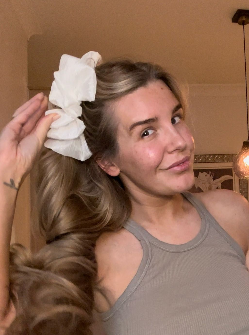 Shimmer Large Scrunch Claw Clip Duo