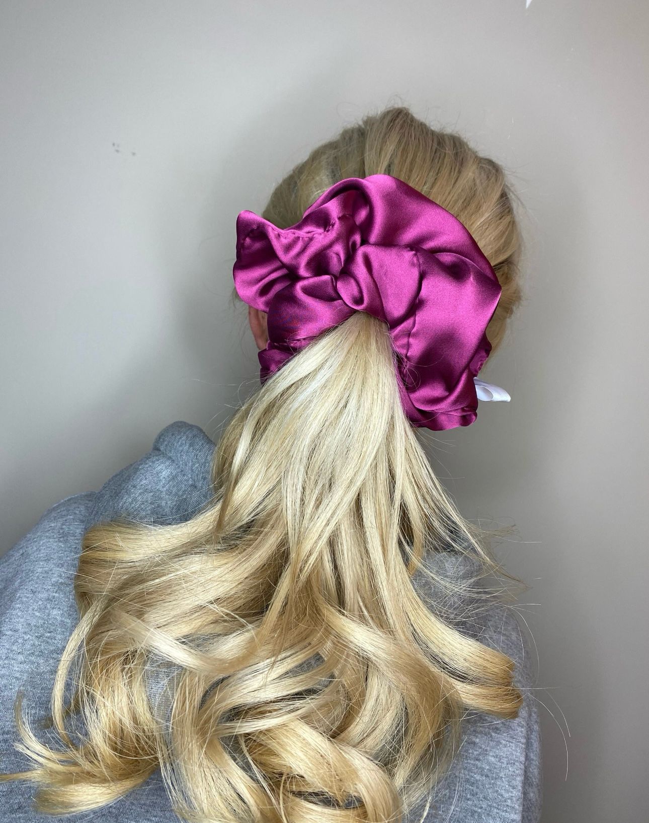 Burgundy Extra Large Hair Scrunchie