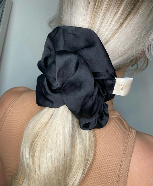 Noir Extra Large Hair Scrunchie